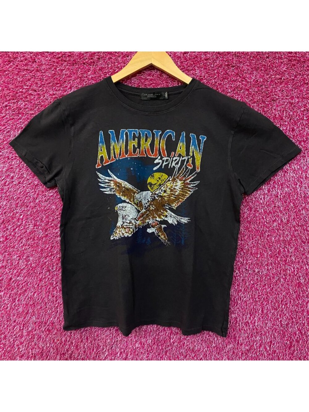 Junk Food Clothing Women's American Spirit Easy Vintage Style Tee Small